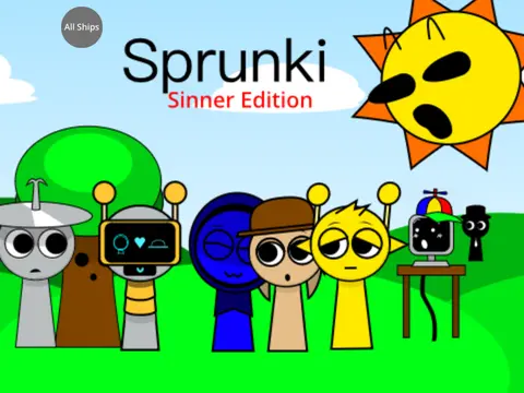 Official artwork for Sprunki Sinner Edition featuring Jevin and Tunner characters