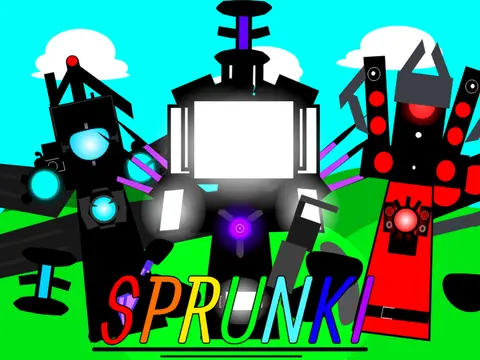 Official logo for Sprunki Skibidi Toilet Upgrade Remake horror game