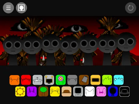 Sprunki character selling spicy salsas in fun game