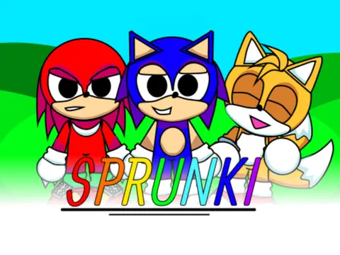Sprunki Sonic Beta 2.0 Silver Game Logo