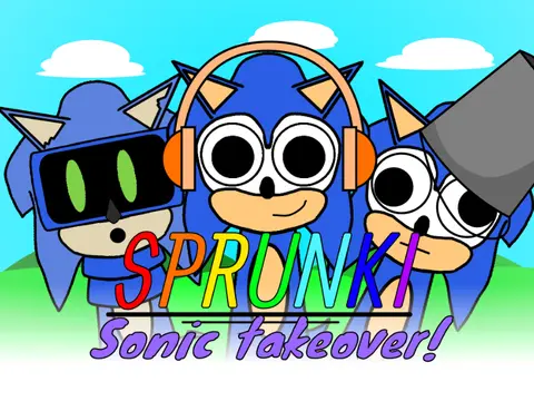 Sprunki Sonic Takeover Game Cover Art