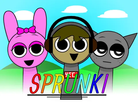 Sprunki Students Mod school theme music game with student characters
