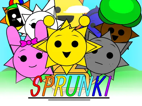 Sprunki Sun V2 colorful character music game