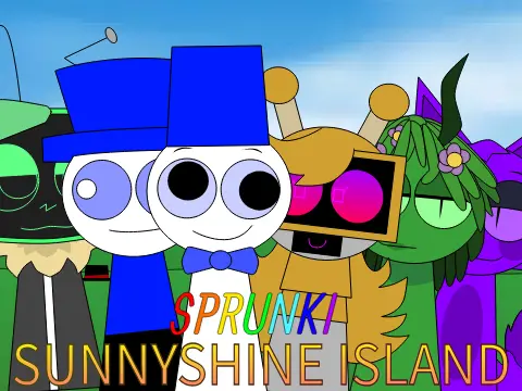Sprunki Sunny Shine Island Game Cover