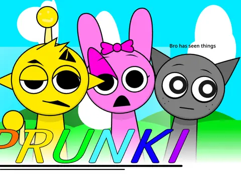 Sprunki Sus Game Logo - Horror Mod Edition