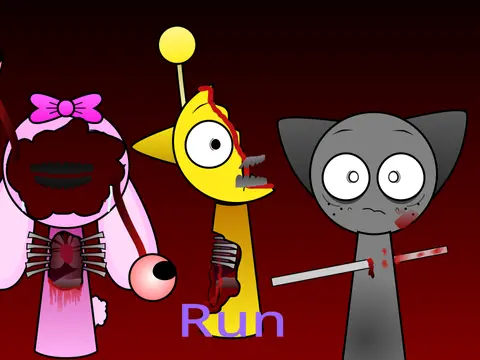 Sprunki Swap Sprunki Phase 4 V2 Game Logo featuring swapped characters