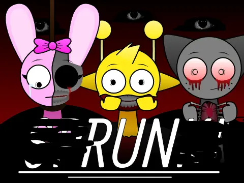Official logo for Sprunki Swapped But Again Swapped game featuring character swap action