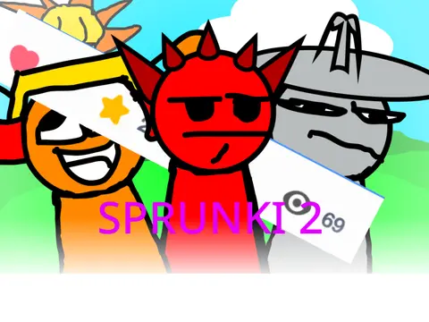 Sprunki The Sequel logo showing continuation of the Sprunki story with new elements