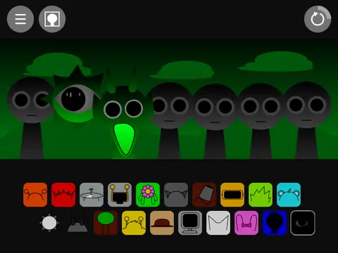 Sprunki Toxic Mode Game Logo - Dark Edition