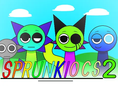 Official logo for Sprunki Ultimate Deluxe Edited Remix V2 game featuring enhanced characters