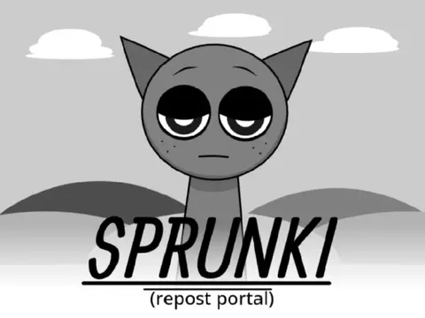 Sprunki Unblocked game logo featuring colorful characters