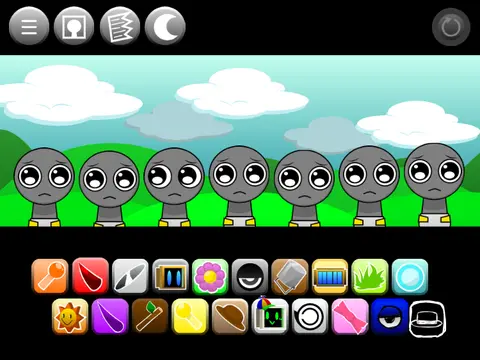 Logo for Sprunki Update v.13 Version 2.0 showing multiple baby Sprunki characters