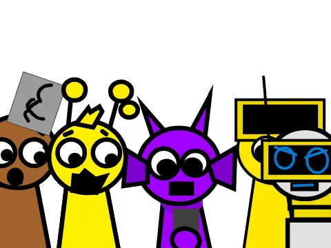 Sprunki vs Sprunki Fanart Incredibox mod cover image