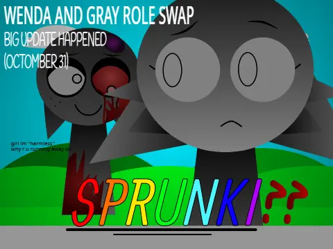Sprunki Wenda and Gray swapped characters music game