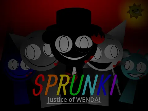 Official logo for Sprunki Wenda Treatment But Justice game