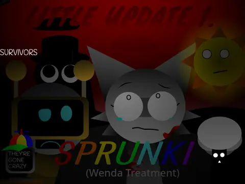 Official logo for Sprunki Wenda Treatment Reanimated Remix game
