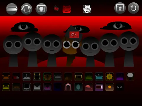 Logo for Sprunki with My OC mod by TurkBrud, featuring new animations