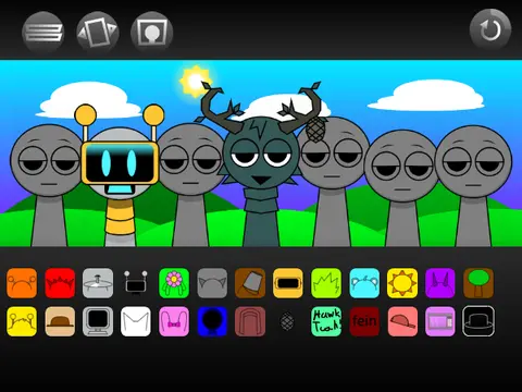 Sprunki With OC II But Uh I Reanimated Some game cover image featuring custom OC characters