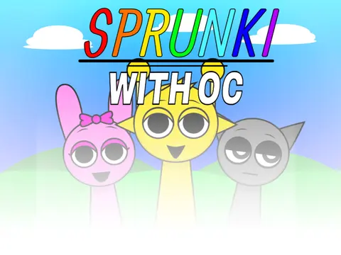 Official logo for Sprunki with OC II Testing Remix game featuring custom characters