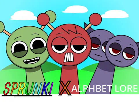 Sprunki X Alphabet Lore Remix Incredibox Mod Game Cover