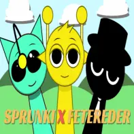 Official Sprunki x Fetereder Crossover Logo