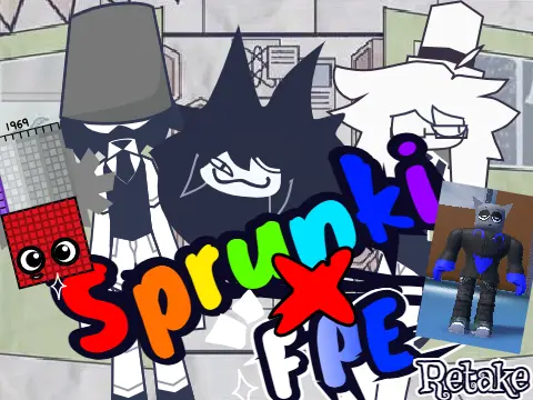 Sprunki X FPE Retake V2 Official Game Logo