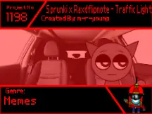 Sprunki x RAXD Flipnote Traffic Light crossover game cover image