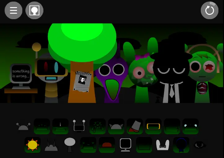 Gameplay Screenshot of Sprunki Zombie Infection Sprunki Zombie Infection Gameplay Screenshot