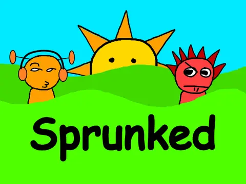 Sprunkid Horror game logo featuring dark corrupted Sprunki characters