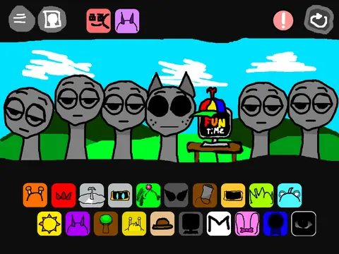 Official Sprunkid V3 game logo featuring humanized Sprunki characters