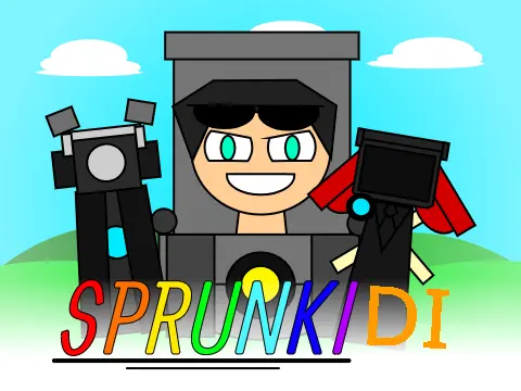 Sprunkidi Toilet Mod game logo featuring Sprunki characters in toilet-themed adventure