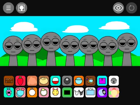 Official Sprunkies World game logo featuring colorful Sprunki characters