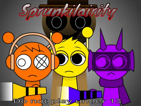 Official logo for Sprunkilarity but Sume Are Swaped game featuring swapped Sprunki characters