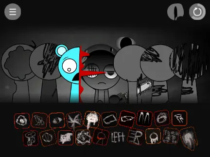 Sprunkilarity Remix 2.0 game logo featuring colorful Sprunki characters