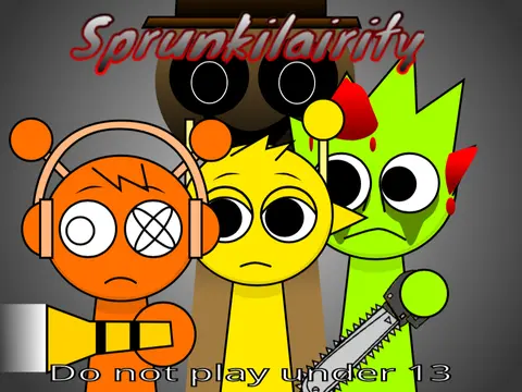 sprunkilarity v3 logo featuring colorful sprunki characters