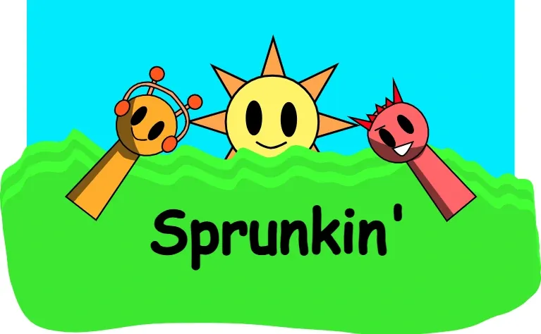 Sprunkin Game Logo - Featuring colorful Sprunki characters