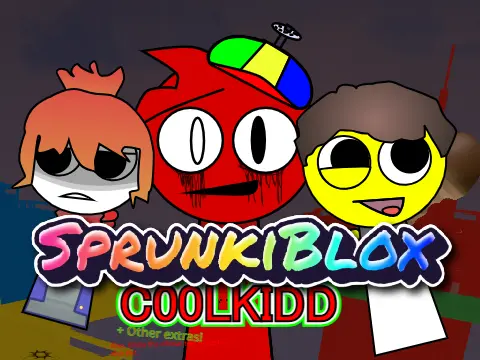 Official logo for Sprunkisaken Forsaken Sprunki horror game featuring corrupted Sprunki characters