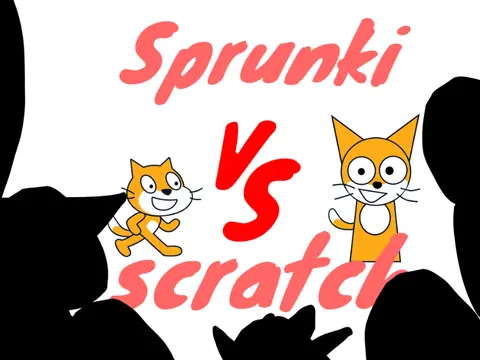 SprunkiScratch game logo for the Scratch platform version