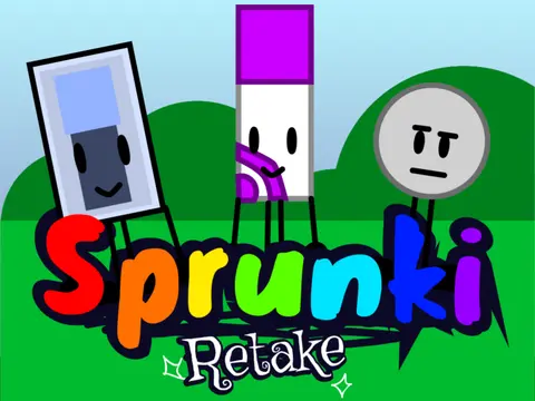 Logo for Sprunklos Sprunki But BFDI, a crossover mod with BFDI
