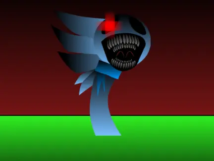 Dark atmospheric Sprunkr Ocsemi horror game with Sprunki characters in scary setting