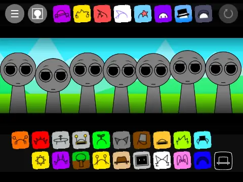 Sprunkr Sprunki Retake Game Logo - Dark Edition