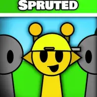 Spruted Game Logo - A colorful twist on the Sprunki characters