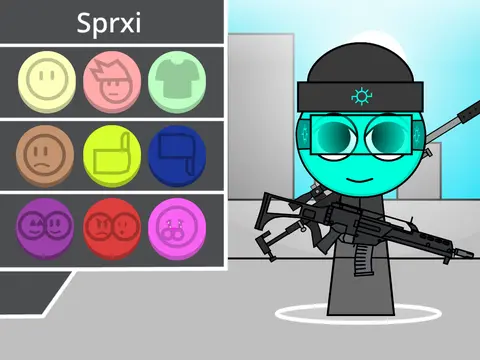 Sprxi Bio, an elite Sprunki Original Character (OC) profile image