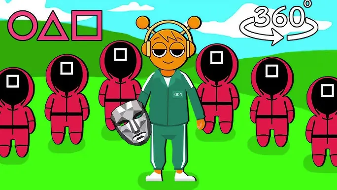 Squid Sprunki Shooter Game 2 Gameplay Screenshot