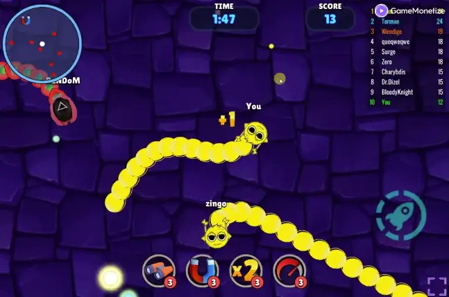Squid Sprunki Slither Game Gameplay Screenshot