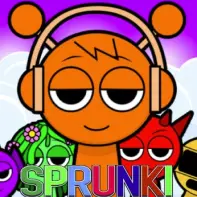 Squid Sprunki Slither Game Logo - Sprunki characters in squid game challenge