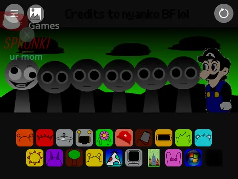 Logo for STP Games Incredibox Ur Mom version 3.0 parody mod