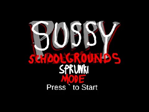 Sussy Schoolgrounds Sprunki Mode Logo - Creepy Sprunki Characters in School Setting