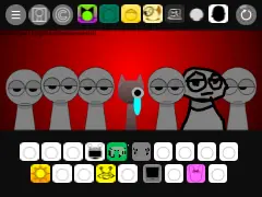 Temu Sprunki 3 Pyramixed remix version game logo featuring enhanced characters