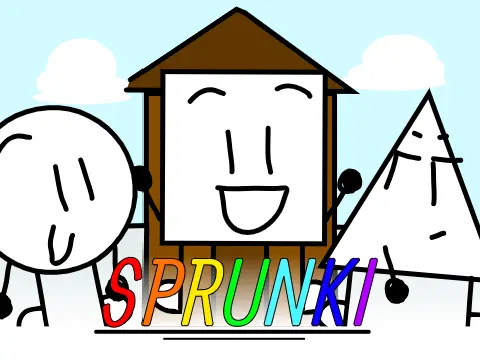 Logo for The Adventures of Bob in Sprunki character adventure game
